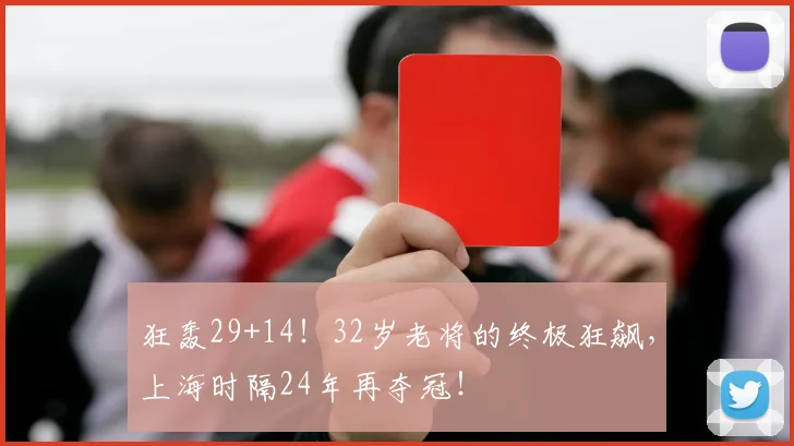狂轰29+14！32岁老将的终极狂飙，上海时隔24年再夺冠！